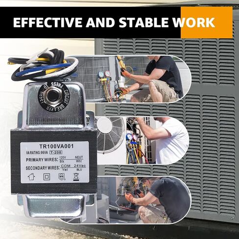 TR100VA001 Transformer 120 to 24 Vac 100Va with Circuit Breaker, Foot and Single Threaded Hub Installation for Industrial, Heating, Air Conditioning Control Applications Replace TR100VA001 in Kuwait