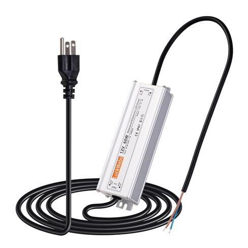 سائق LED 24V 800W مصدر طاقة مقاوم للماء AC 90-130V إلى DC 24V33.3A تحويل التيار الكهربائي IP67 محول الجهد المنخفض مناسب لتركيبات الإضاءة LED الخارجية وأي معدات 24V DC in Kuwait