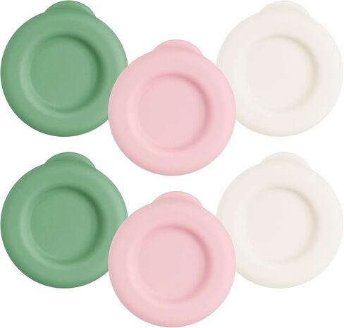 Luomorgo 6 Pcs Milk Bottle Caps - 48mm Diameter Reusable & Airtight Lids for Stanpac & Libbey Glass Bottles Replacement Caps (Green) in Saudi Arabia