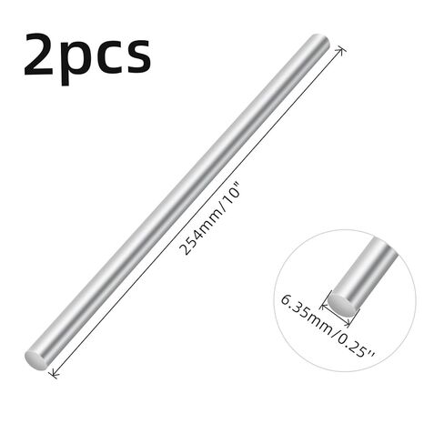 Mellewell 3/8" x 8" 304 Stainless Steel Rod, Metal Solid Shaft Smooth Round Rod for DIY Crafts, Industry and Metal Working Hobbies, 2 PCS in Saudi Arabia
