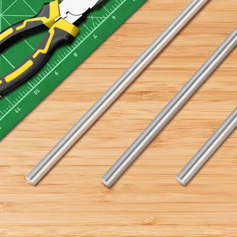 Mellewell 3/8" x 8" 304 Stainless Steel Rod, Metal Solid Shaft Smooth Round Rod for DIY Crafts, Industry and Metal Working Hobbies, 2 PCS in Saudi Arabia