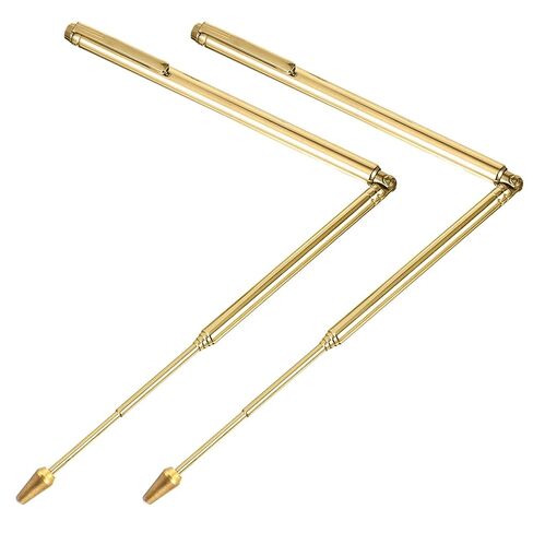 2Pcs Dowsing Rods, Retractable Divining Rods Portable Pen Stainless Steel Shape L Rod for Ghost Gold Hunting Water Energy Detection Paranormal Investigation in Saudi Arabia