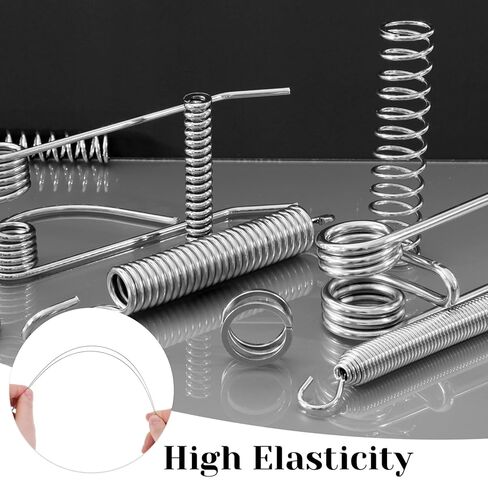 25Pcs 1mm Spring Wire Spring Steel Wire 40cm/15.7inch Straight Stainless Steel Wires for Springs Hard Music Wires Diameter 1 mm for DIY Crafts Model Airplane Helicopter Car in Saudi Arabia