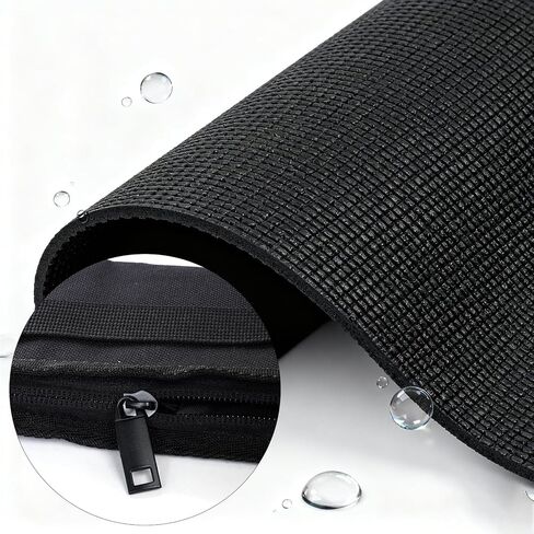 Yolyoo Portable Drumstick Bag Hanging Percussion Storage Case with Handle Inner Hooks Secure Holder for Drum Set Mallets Sticks Essential Drum Accessory (Black) in Saudi Arabia