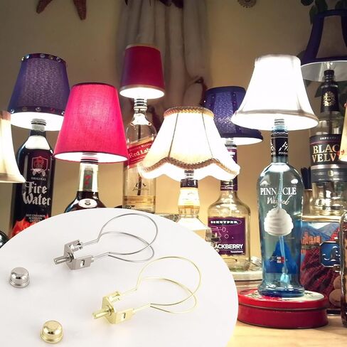 محول مشبك لمبة الإضاءة GO&SO (مجموعة من 2، نيكل)، ونهايات المصباح وقيثارة المصباح المشبك، (الارتفاع: 4.2 بوصة × العرض: 2.1 بوصة) حاملات ملحقات الإضاءة لمصابيح الطاولة ومصابيح السرير، قاعدة E26 in Kuwait