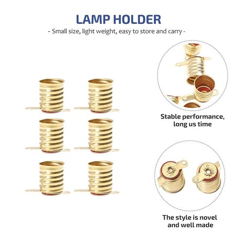 Mini Bulb Base Holder 25pcs Screw Lamp Holder Miniature Bases 12 Volt Bulb Socket in Saudi Arabia