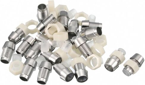 uxcell 20pcs 5mm LED Lamp Holder Light Bulb Socket Plastic Chrome Plated for Light-emitting Diode Lighting in Saudi Arabia