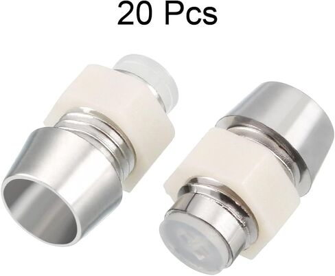 uxcell 20pcs 5mm LED Lamp Holder Light Bulb Socket Plastic Chrome Plated for Light-emitting Diode Lighting in Saudi Arabia