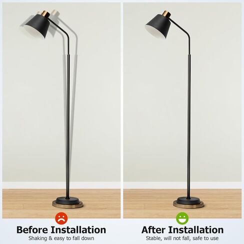 Luxshiny Heavy Duty Weighted Plastic Lamp Base for Floor and Desk Lamps and Stable Chassis Base for Various Styles Easy Installation in Kuwait