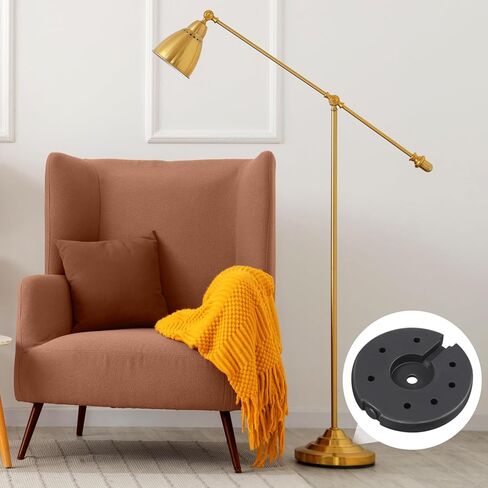 Luxshiny Heavy Duty Weighted Plastic Lamp Base for Floor and Desk Lamps and Stable Chassis Base for Various Styles Easy Installation in Kuwait