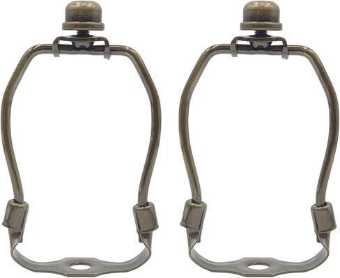 حاملات قيثارة مصباح مقاس 4 بوصات مع قواعد سرج قابلة للفصل، ودعامة خفيفة مع سرج قيثارة قياسي ونهاية مصباح، وعبوتان من ملحقات الإضاءة DIY (نحاس عتيق، 4 بوصات) in Kuwait