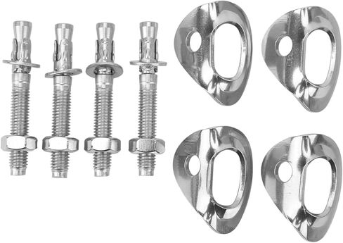Drfeify Anchoring Tips of Scaled Scaled Wear for a Rescue Energy and Engineering Protection, Stainless Steel Scaling 4 Pairs for Accessories in Saudi Arabia