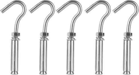 304 Stainless Steel Opening Expansion Hook, Wear Anti Anti Rust Hook for Indoor and Outdoor Use, Expansion Anchor with High Strength Holding Power (M8) in Kuwait