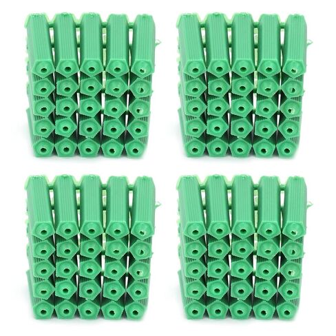 GLOGLOW Green Plastic Masonry Screw, Durable Expansion Tube and M6 Rubber Plug for Wall Anchoring Heavy Loads in Saudi Arabia