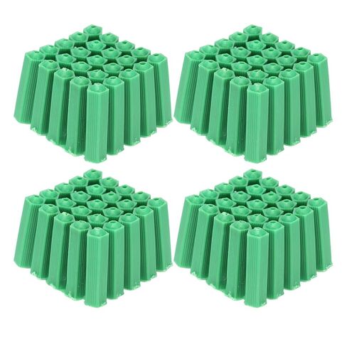 GLOGLOW Green Plastic Masonry Screw, Durable Expansion Tube and M6 Rubber Plug for Wall Anchoring Heavy Loads in Saudi Arabia