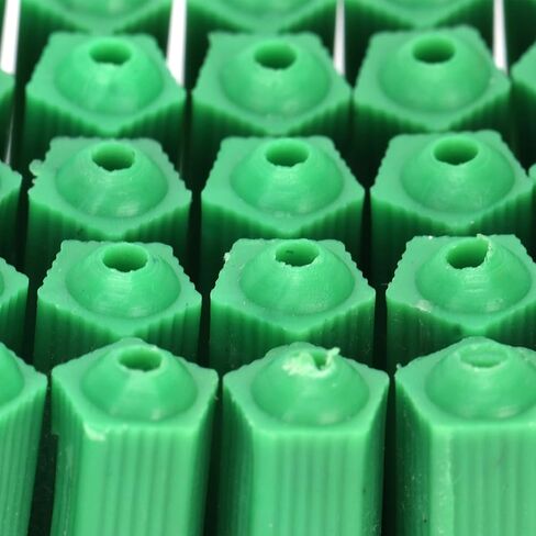 GLOGLOW Green Plastic Masonry Screw, Durable Expansion Tube and M6 Rubber Plug for Wall Anchoring Heavy Loads in Saudi Arabia