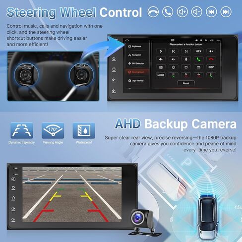 for Toyota Corolla 2009 2010 2011 2012 2013 Radio Stereo with Wireless Carplay Android Auto,9 Inch Touch Screen, Bluetooth,GPS,WiFi,SWC,Backup Camera in Kuwait