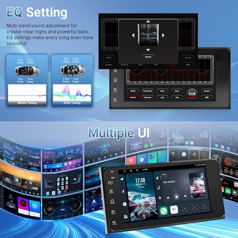 for Toyota Corolla 2009 2010 2011 2012 2013 Radio Stereo with Wireless Carplay Android Auto,9 Inch Touch Screen, Bluetooth,GPS,WiFi,SWC,Backup Camera in Kuwait