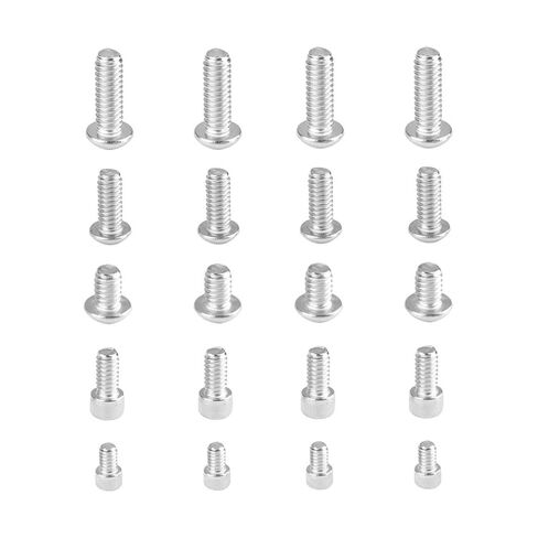 CAMVATE 1/4"-20 مجموعة براغي من الفولاذ المقاوم للصدأ أنواع متعددة (20 قطعة، 1/4"-20 /9 مم/13 مم/16 مم/19 مم) - 1956 in Saudi Arabia