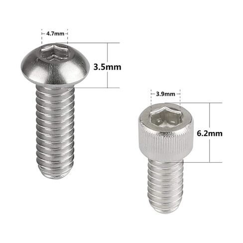CAMVATE 1/4"-20 مجموعة براغي من الفولاذ المقاوم للصدأ أنواع متعددة (20 قطعة، 1/4"-20 /9 مم/13 مم/16 مم/19 مم) - 1956 in Saudi Arabia