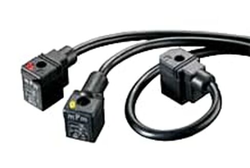 Woodhead/Molex، E472I2N10021C4H، مجموعة الكابلات PVC 1 متر 2 موضع + قابس موصل صمام DIN ذو الزاوية اليمنى للأرض (20 قطعة/عناصر) in Kuwait