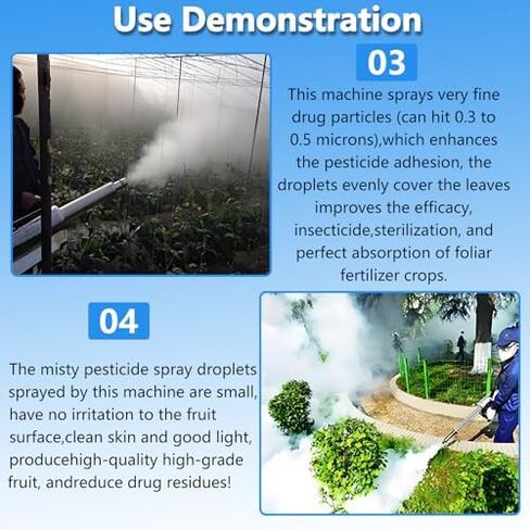 15L Electric Nebulizer for Gardens, Pulse Jet Thermal Fogger, 360° Multi-Directional Sprayer for Indoor/Outdoor Disinfection, Perfect for Farmland and Pesticide Application in Kuwait