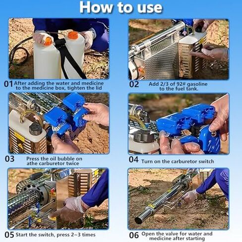 15L Electric Nebulizer for Gardens, Pulse Jet Thermal Fogger, 360° Multi-Directional Sprayer for Indoor/Outdoor Disinfection, Perfect for Farmland and Pesticide Application in Kuwait