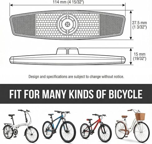 2 Pack Bike Spoke Reflectors, Safety Warning Reflector Bicycle Wheel Reflectors, Bike Front and Rear Reflector for Night Cycling Mountain Bikes Road Bikes in Saudi Arabia