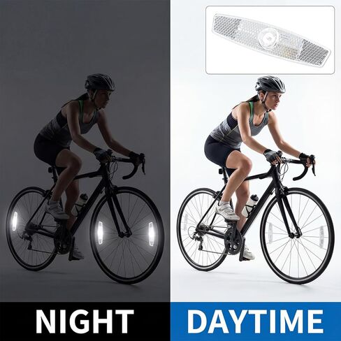 2 Pack Bike Spoke Reflectors, Safety Warning Reflector Bicycle Wheel Reflectors, Bike Front and Rear Reflector for Night Cycling Mountain Bikes Road Bikes in Saudi Arabia
