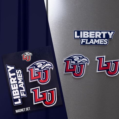 Desert Cactus Liberty University Acrylic Magnet 3 Pack LU Flames Decorative Design Officially Licensed (Magnet Set A) in Saudi Arabia