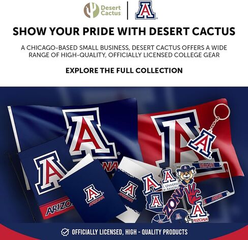 Desert Cactus University of Arizona Acrylic Magnet 3 Pack UA Wildcats Decorative Design Officially Licensed (Magnet Set A) in Saudi Arabia
