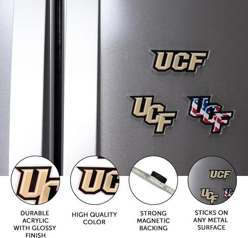 Desert Cactus University of Central Florida Acrylic Magnet 3 Pack UCF Knights Decorative Design Officially Licensed (Magnet Set A) in Saudi Arabia