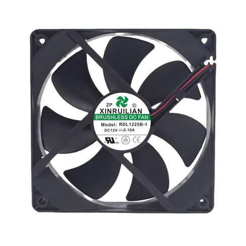 RDL1225B-1 DC12V 0.18A 2.16W 1200RPM 120MM 12CM 12025 2-Wire Cooling Fan in Kuwait