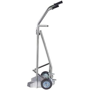 عربة خزان الأكسجين قابلة للطي مع عجلات، رف تخزين محمول للاستخدام في المختبرات المنزلية في المستشفى، رف خزان الأسيتيلين ثاني أكسيد الكربون المتدحرج الآمن in Kuwait