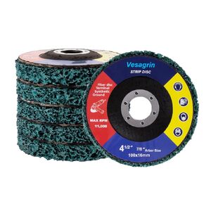 12 عبوة من أقراص الشريط مقاس 4.5 بوصة لمطحنة الزوايا، ومزيل طلاء عجلة تجريد الأسلاك للأسطح المعدنية، وأقراص جلخ العجلات الكاشطة لأكسدة اللحامات الصدأ (4-1/2 بوصة × 7/8 بوصة) in Kuwait