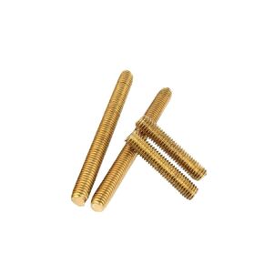 Brass Thread Rod Metric Solid Headless Bolt Full Shaft Bar Stud(M5x70mm-5pcs) in Kuwait