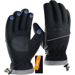 قفازات GOUNOD الشتوية للنساء والرجال، قفازات عازلة للحرارة مقاومة للماء والرياح للطقس البارد، متوافقة مع شاشة اللمس، قبضة مضادة للانزلاق للجري والقيادة وركوب الدراجات والمشي لمسافات طويلة in Kuwait