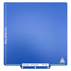 257x257mm Cold Build Plate for Bambu Lab P2S P1S P1P X1C X1E A1, Double-Sided Textured Spring Steel Sheet, Easy Print Removal Low Temp Heated Bed with QR Code in Kuwait