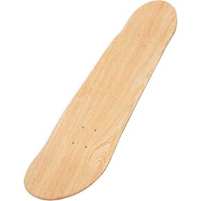 1 PCS Blank Skateboard Decks, 8 x 31 inch 7-Layer Maple Double-Tail Skateboard, Ideal for Painting, and Wall Decoration in Kuwait