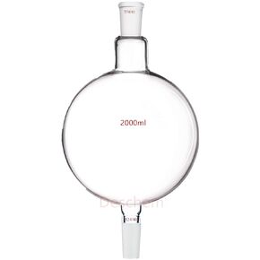 2000ml 24/40 Glass Chromatography Reservoir Flask 2L Received Biomass Bottle in Kuwait