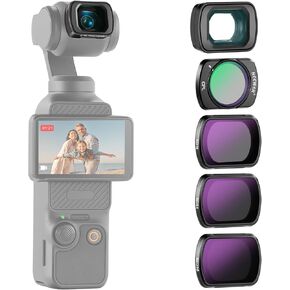 Neewer 2 Pack Magnetic Black Mist Diffusion 1/4 و 1/8 مجموعة مرشح عدسة التأثير المتوافقة مع DJI Osmo Pocket 3 Gimbal Campa Combo Accessories مع واقيات الشاشة الزجاجية المقسى ، FL-B11 in Kuwait