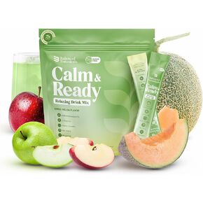 Calm and Ready Powder Drink Mix, with Magnesium Glycinate, Ashwagandha KSM 66, L Theanine, and Tart Cherry, Relaxation Support Supplement, Strawberry Pina Colada, 20 Travel Packets in Saudi Arabia