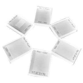 Multi-Line Standard Block Set Five Roughness Calibration Blocks 5 pcs RA 0.1,0.4,0.8,1.6,3.2μm Square Wave Plates Standard Roughness Calibration Sample for Surface Roughness Gauge in Kuwait