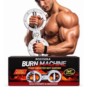 آلة حرق - آلة حرق دوارة دوارة مع مقاومة قابلة للتعديل 12 رطل، مدرب تقوية الساعد، معدات تمرين الذراع الدوارة 360 درجة للرجال والنساء in Kuwait