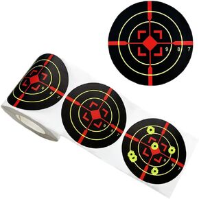Splatter Targets for Shooting 3 Inch Reactive Paper Target Stickers 250 Self Adhesive Target Roll for BB Gun, Pellet Gun, Airsoft, Pistol, Rifle Shooting Practice in Saudi Arabia