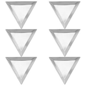 Ciieeo 6pcs Stainless Steel Weigh Boats: Weighing Dishes for Scale - Mini Weight Trays/Pan Triangle Shape for Jewelry Liquid Powder - Lab Measurement Supplies in Saudi Arabia