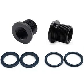 محولات الخيوط والحلقات المطاطية على شكل حرف O، مجموعة بديلة، 1/2 * 28، 5/8 * 24، أسود (عبوتان) in Kuwait