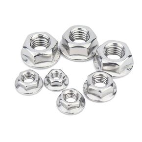 Lock Nuts Kit, 5/10pcs A4 Stainless Steel Hex Nut M3 M4 M5 M6 M8 M10 Head Knurl Fastener(5PCS-M4) in Kuwait