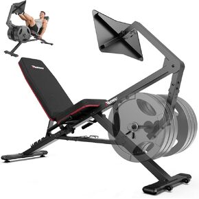 آلة القرفصاء من باسيو للمنزل، آلة القرفصاء القابلة للطي للعضلات الألوية وعضلات البطن مع مدرب مساعدة القرفصاء المقاوم القابل للتعديل للنساء والرجال لكامل الجسم، آلة القرفصاء والتجديف، مدرب الساق PH10 in Kuwait