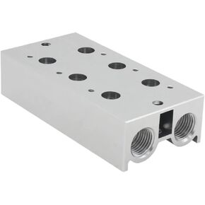 3V200M manifold, suitable for 3V200 series solenoid valve 3V210-08 valve plate base manifold exhaust(3V200M 3F) in Saudi Arabia